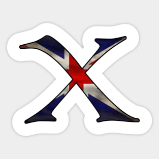 Great Britain Great Britain flag X Sticker